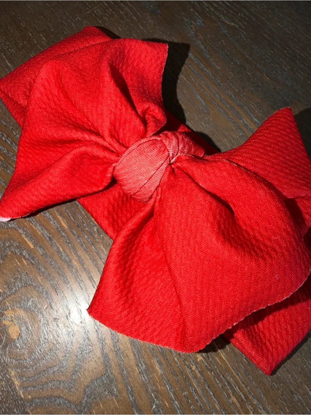 Gigi and Max True Red Headwrap Bow (singular bow listing)